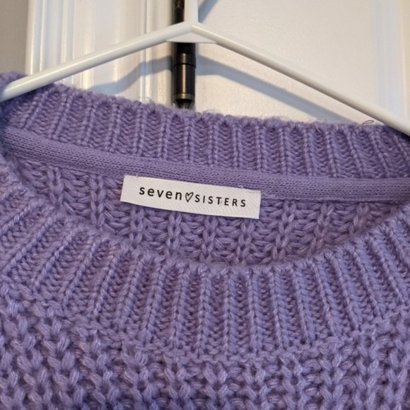 Lavender Crew Neck Sweater - Picture 3 of 5